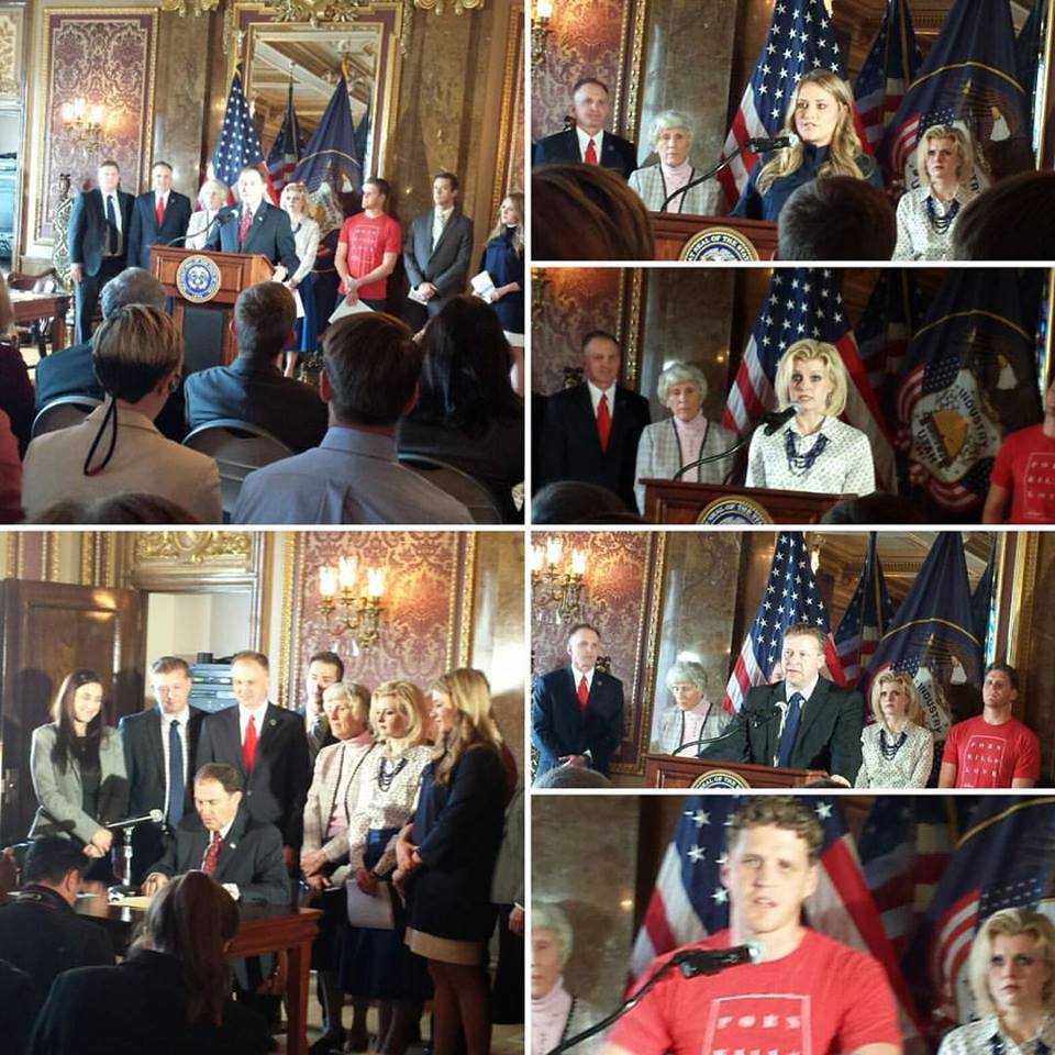 Utah Governor Herbert, Pamela Atkinson, Dr. Jennifer Brown, Sen. Todd Weiler, Rep. Hall