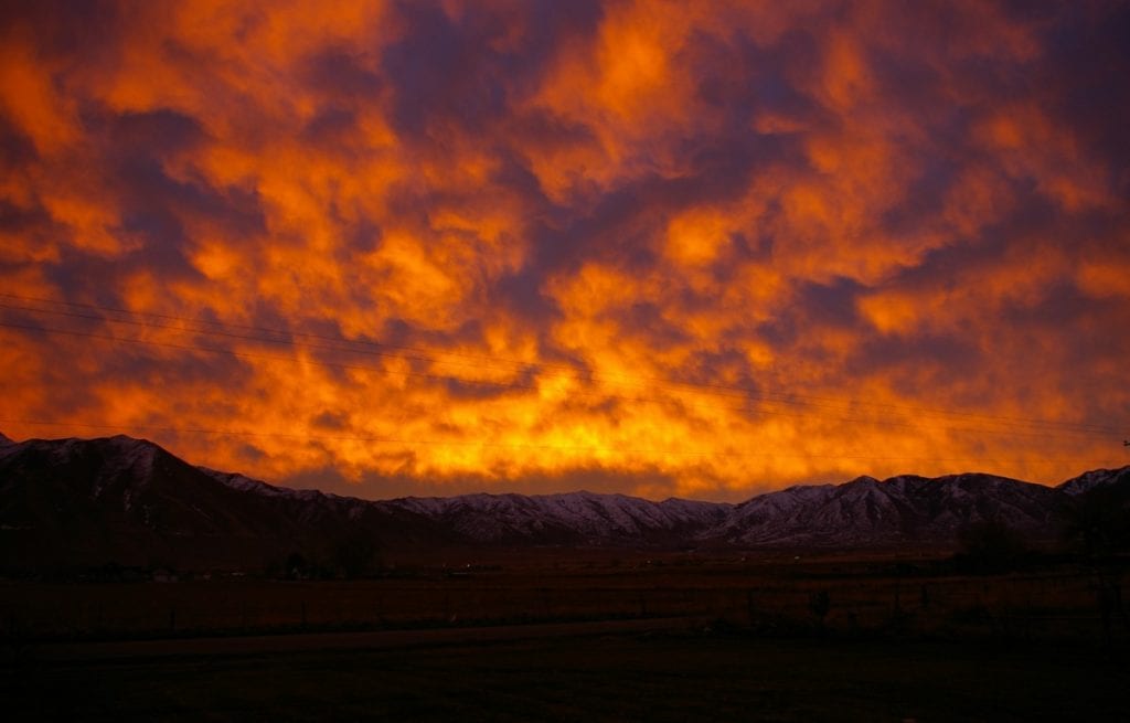 Fiery Sunset